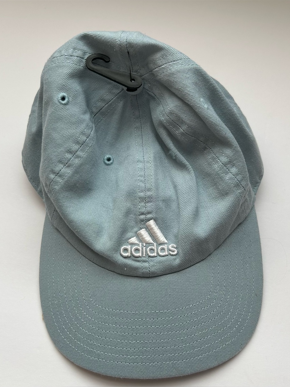 5 FOR $25 | Adidas Baseball Saturday Cap Hat Ash Grey Light Blue